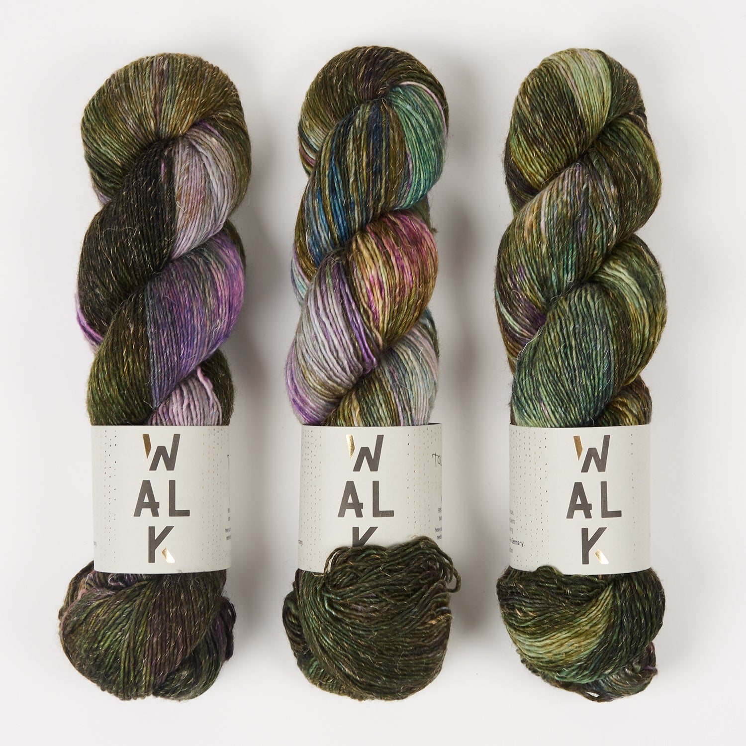 WALK Collection MERLINO - TAURUS Merino wool Linen Fingering green Yarn
