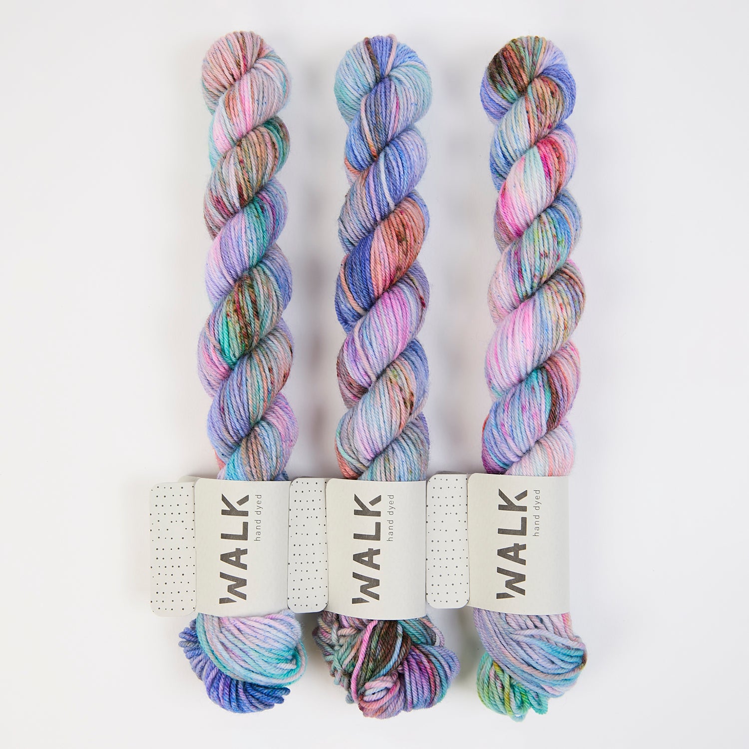 WALK Collection TOUGH SOCK MINI - PISCES Merino wool Nylon Fingering blue purple Yarn