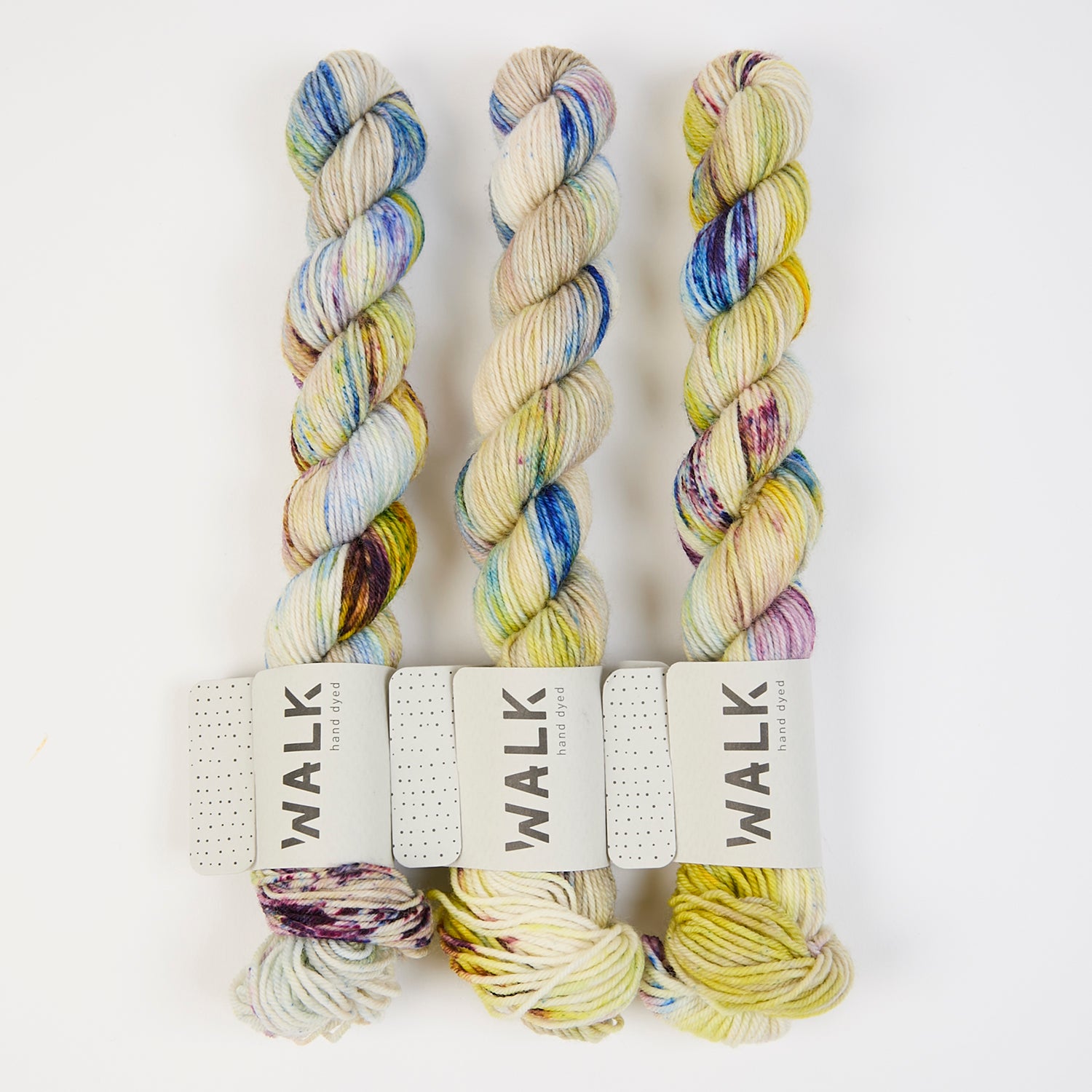 WALK Collection TOUGH SOCK MINI - BELIEVE Merino wool Nylon Fingering green blue multicolour Yarn