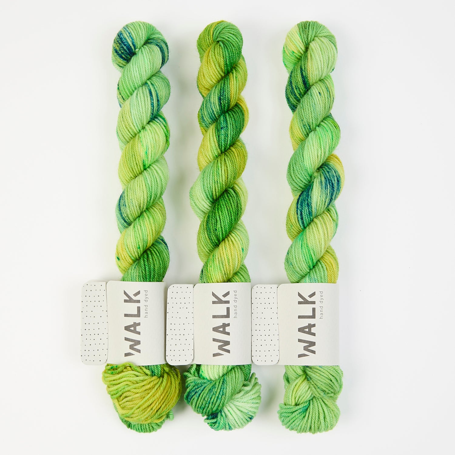 WALK Collection TOUGH SOCK MINI - GEMINI Merino wool Nylon Fingering green Yarn
