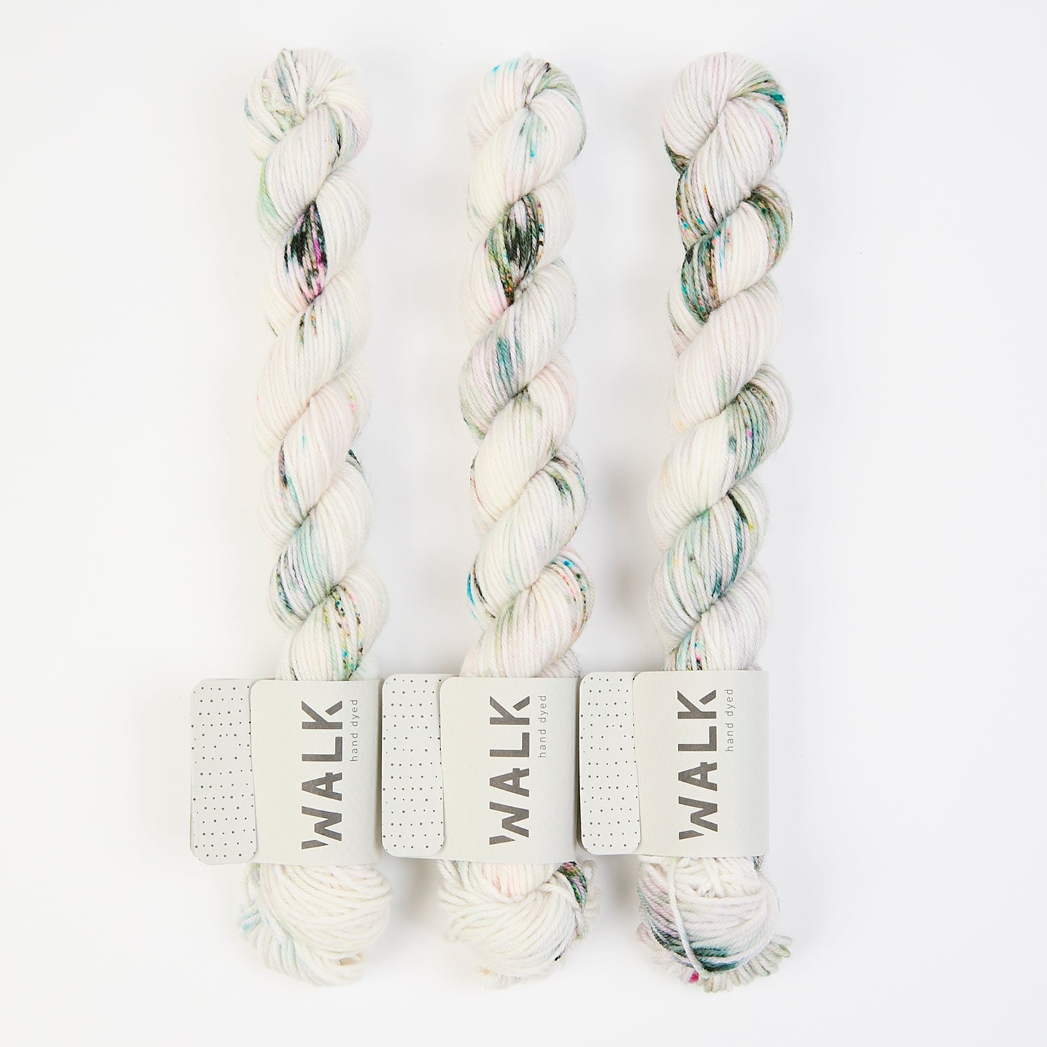 WALK Collection TOUGH SOCK MINI - GRUNGE POP Merino wool Nylon Fingering cream Yarn