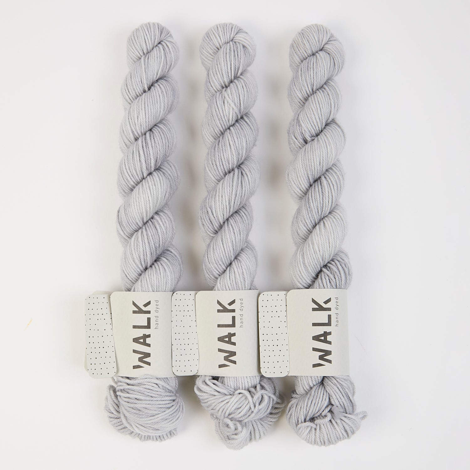 WALK Collection TOUGH SOCK MINI - HEY GREY Merino wool Nylon Fingering grey Yarn