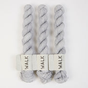 WALK Collection TOUGH SOCK MINI - HEY GREY Merino wool Nylon Fingering grey Yarn