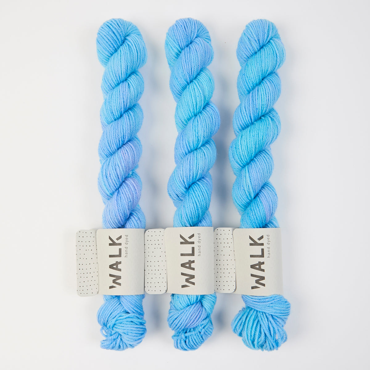 WALK Collection TOUGH SOCK MINI - POPSICLE Merino wool Nylon Fingering blue Yarn