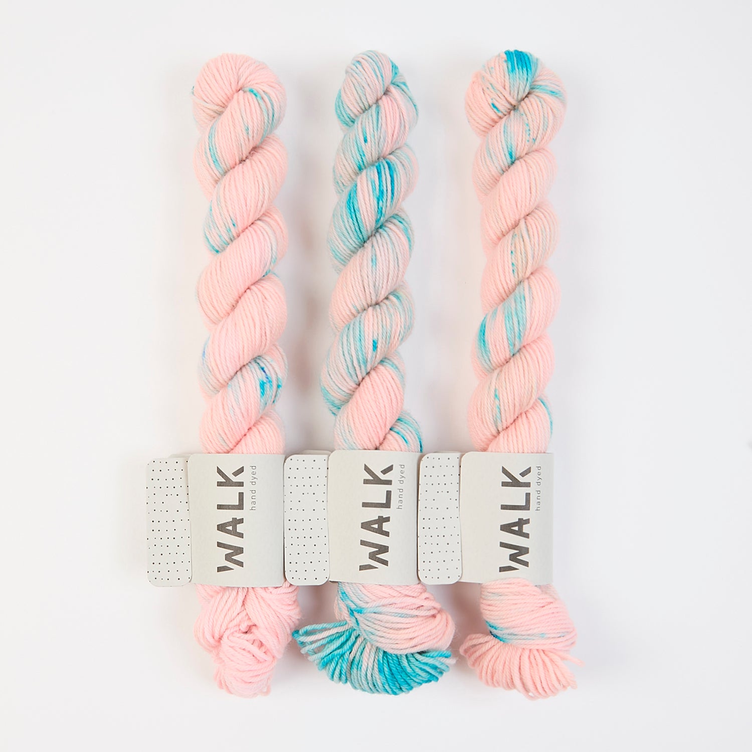 WALK Collection TOUGH SOCK MINI - SANDCASTLE Merino wool Nylon Fingering pink blue Yarn