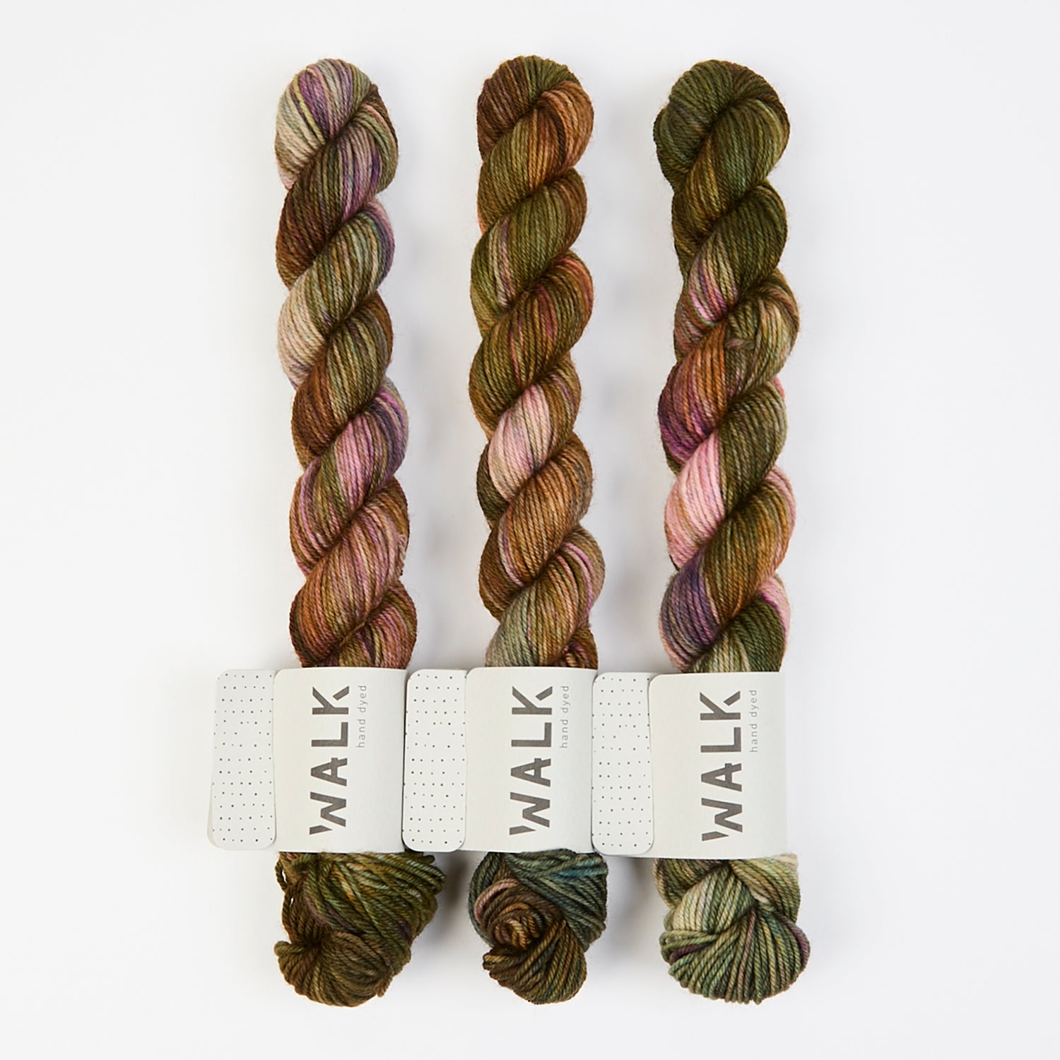 WALK Collection TOUGH SOCK MINI - TAURUS Merino wool Nylon Fingering multicolour green Yarn