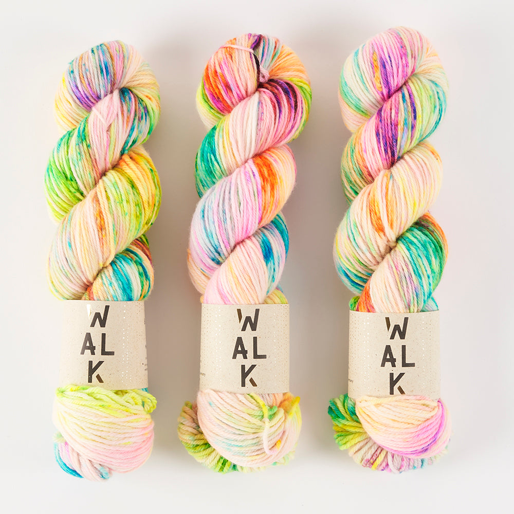 WALK Collection WALK MERINO DK - BUBBLES Merino wool DK rainbow multicolor Yarn