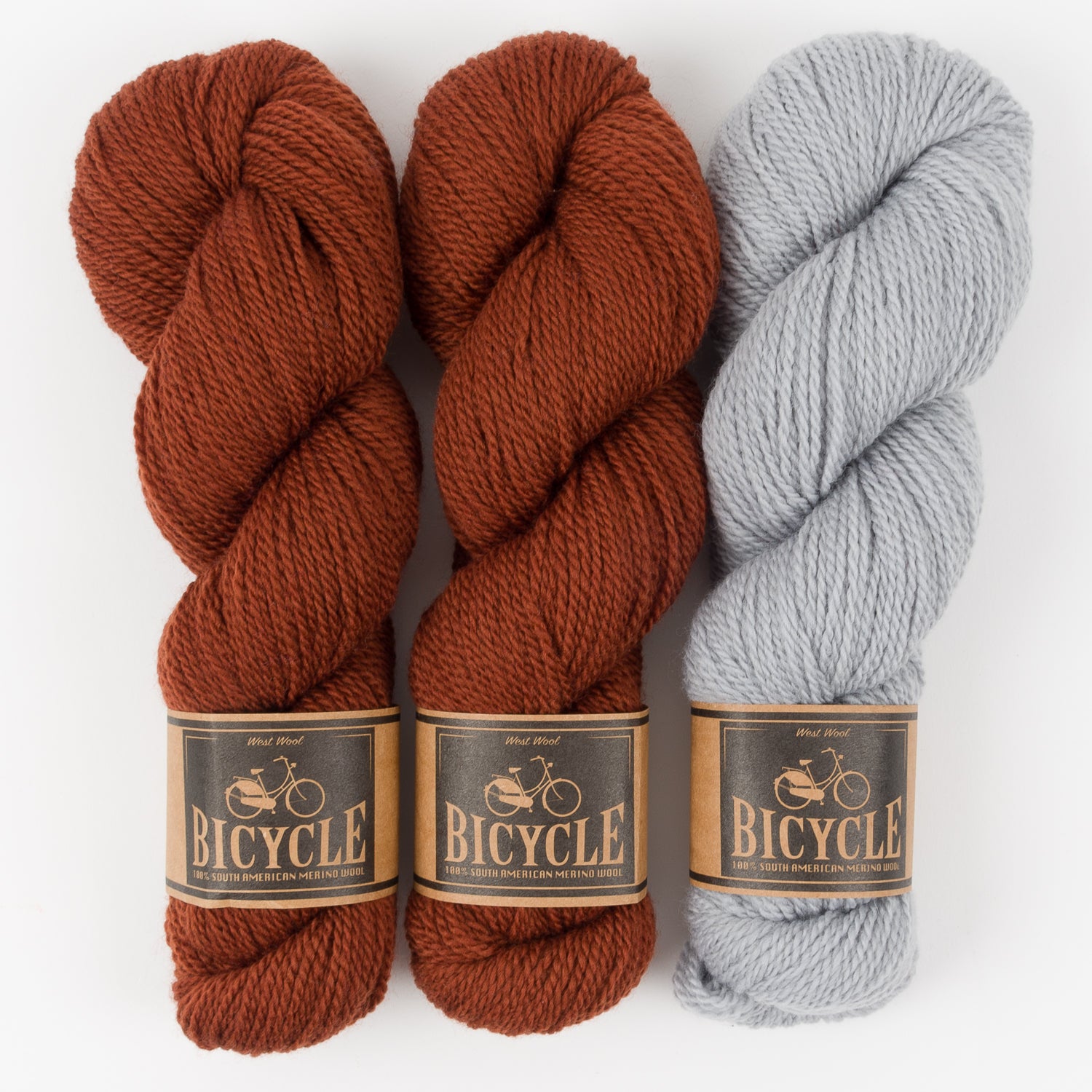 West Wool WARM SILVER Merino wool Fingering Quick Kits