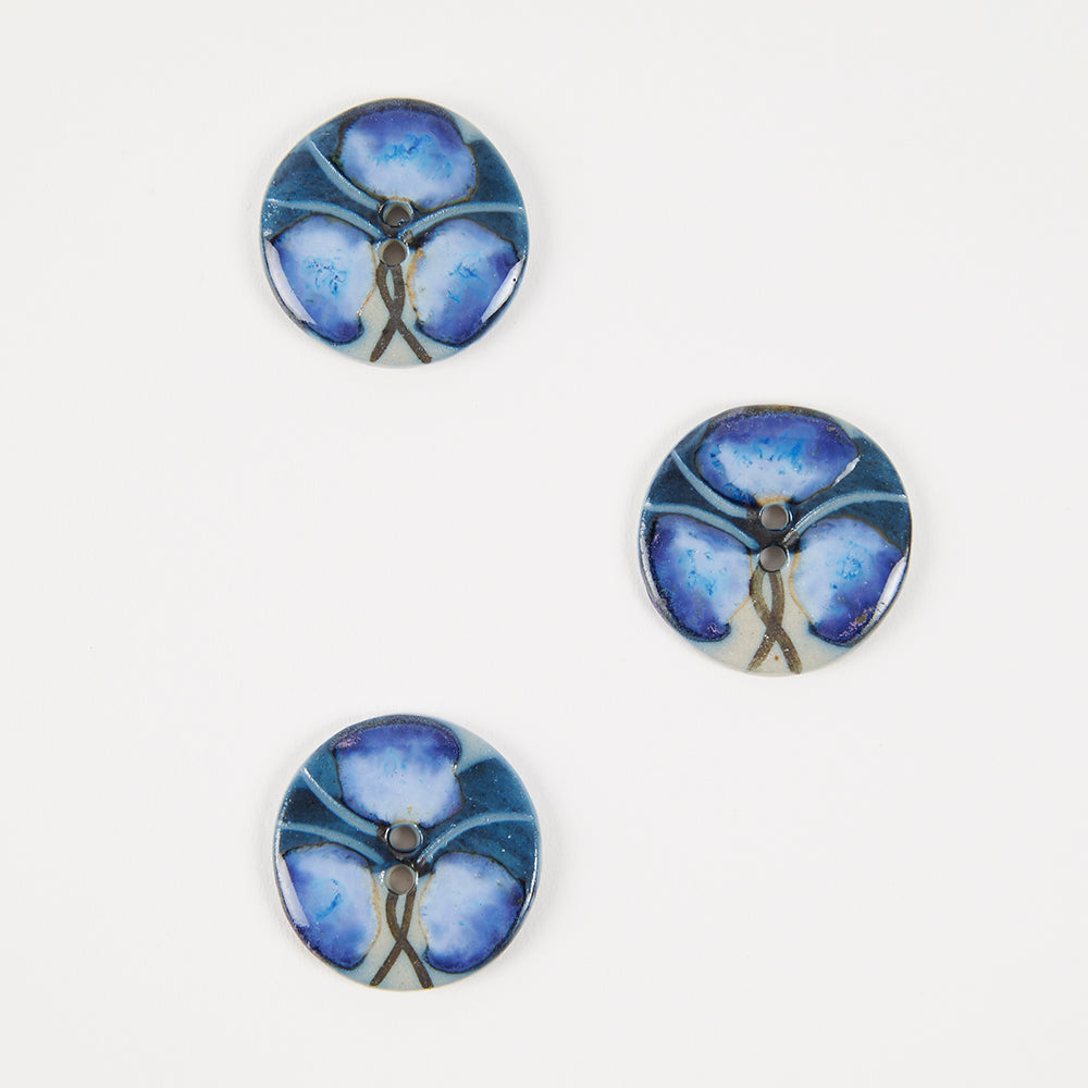 Incomparable Buttons WEDGEWOOD FLORAL BUTTONS Button