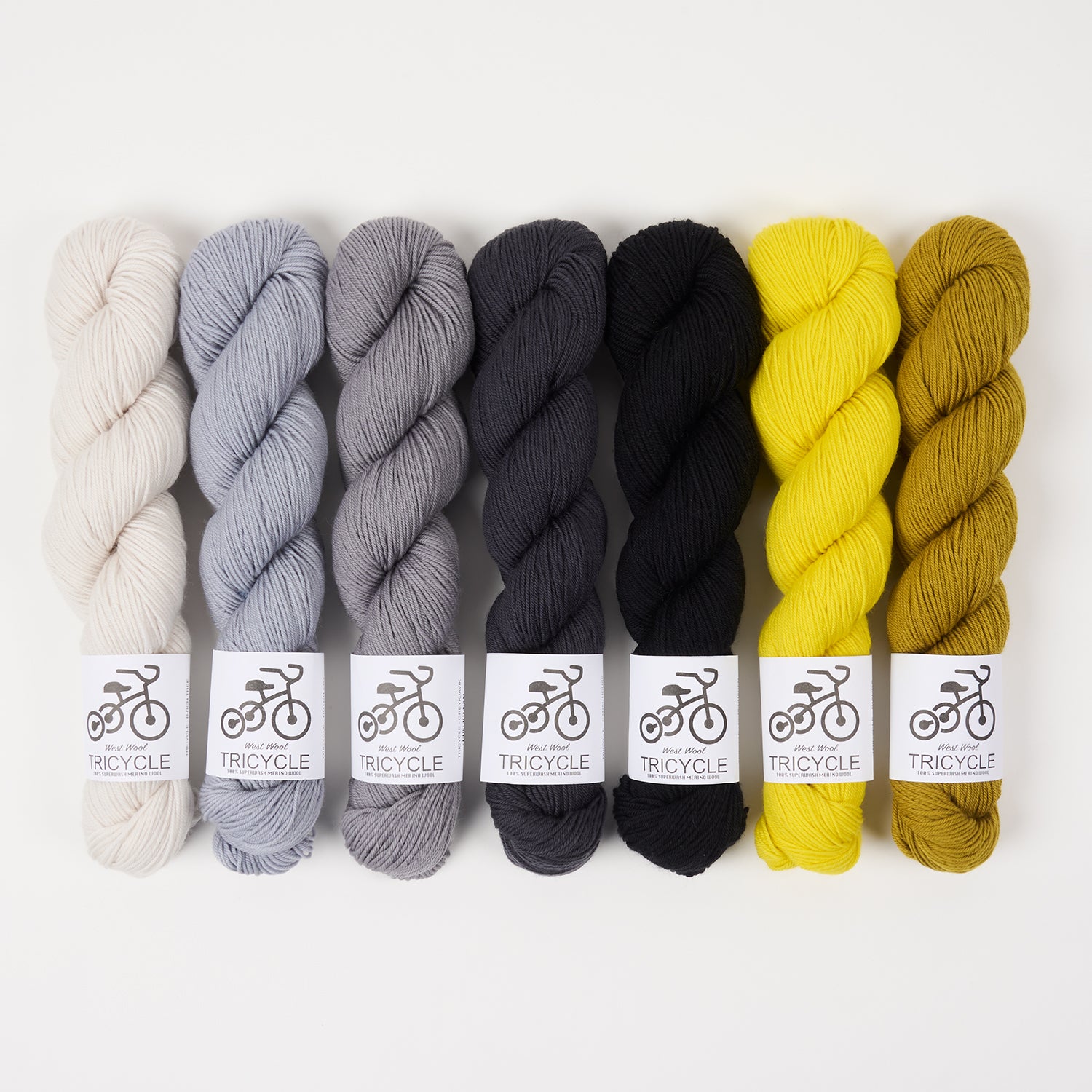 West Wool CLOUDY MORNING Merino wool Fingering Quick Kits