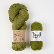 West Wool FERN OLIVE Mixed Weight Quick Kits