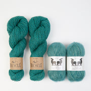 West Wool MALLARD SEA Fingering Quick Kits