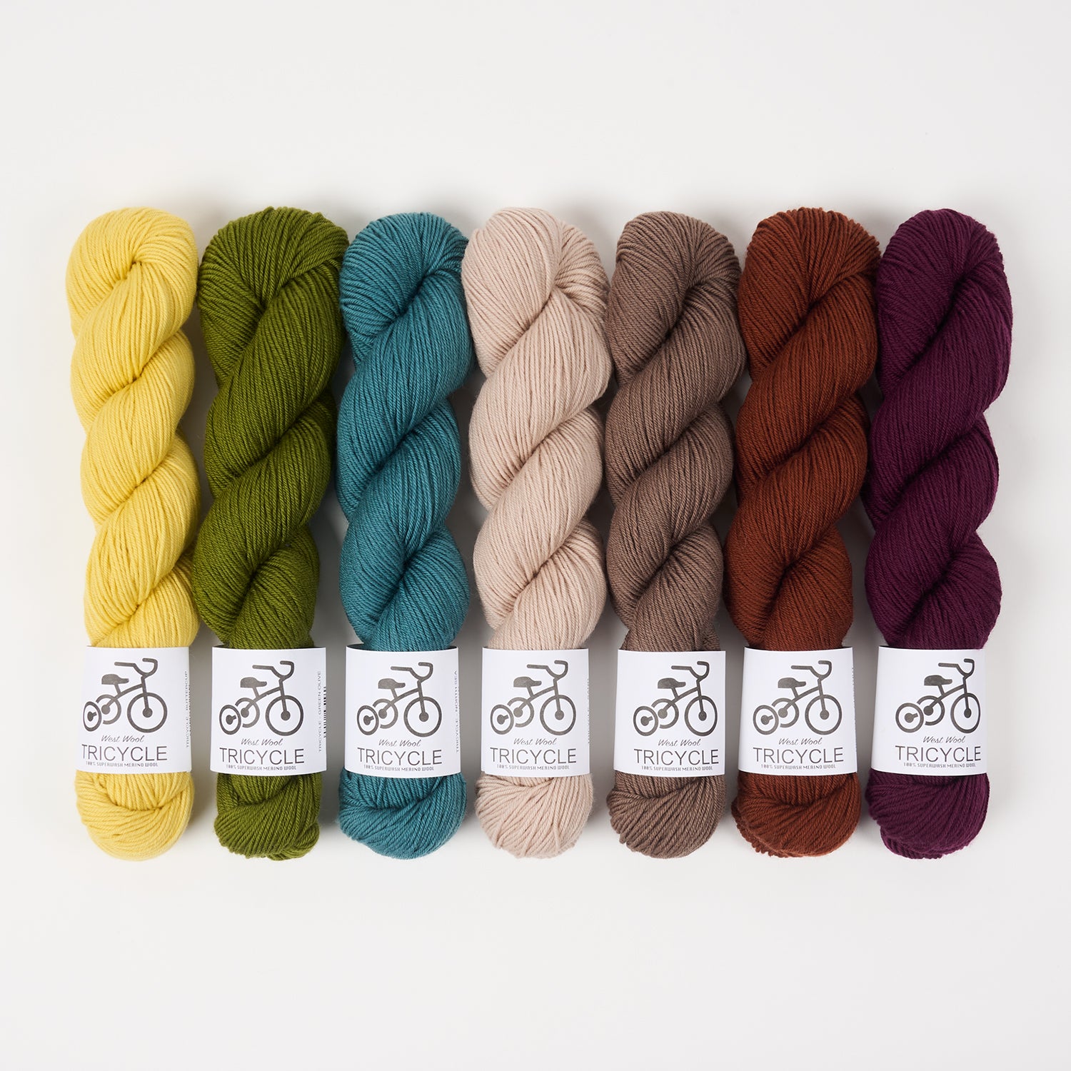 West Wool MOCHA BUTTERCUP Merino wool Fingering Quick Kits