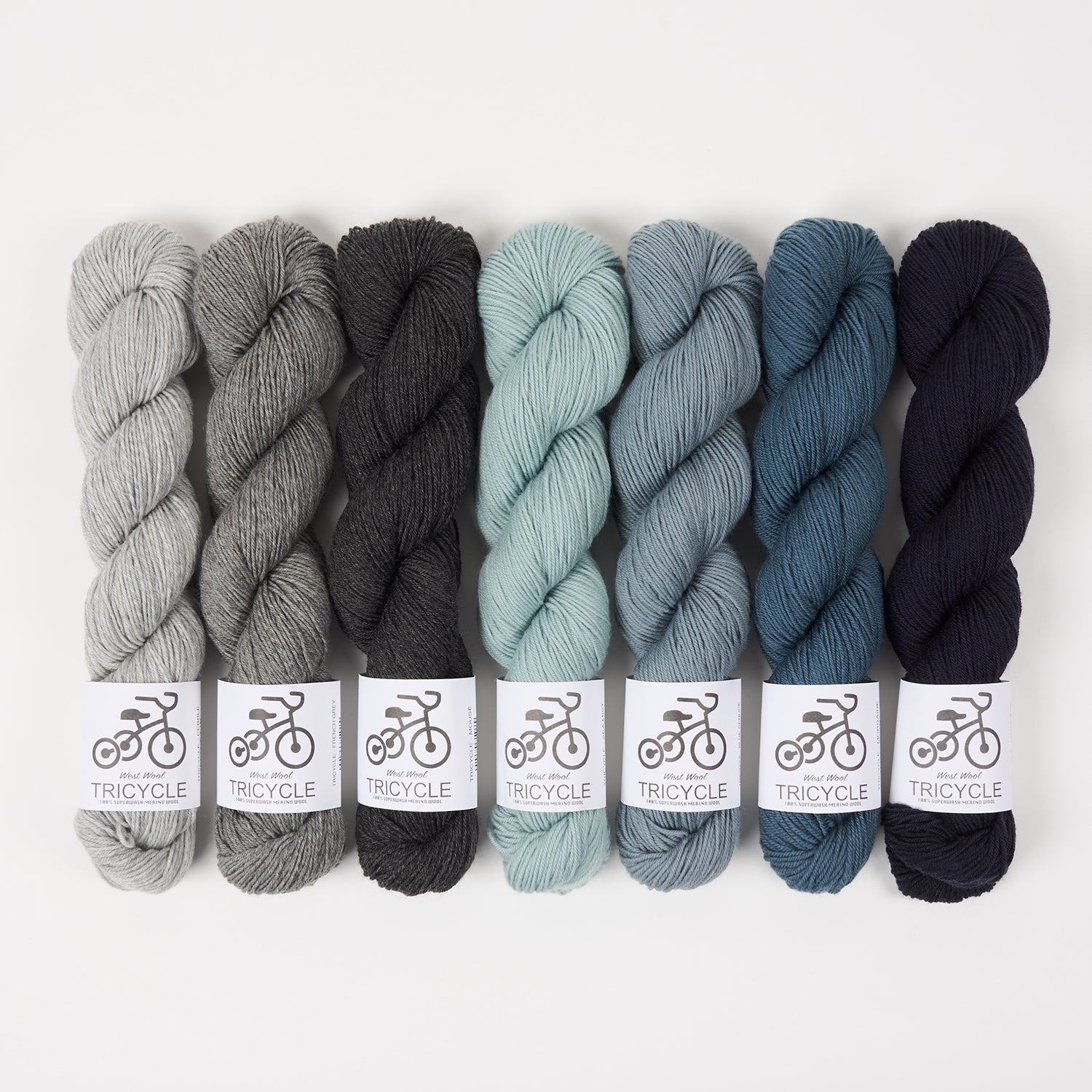 West Wool NORDIC FOREST Merino wool Fingering Quick Kits