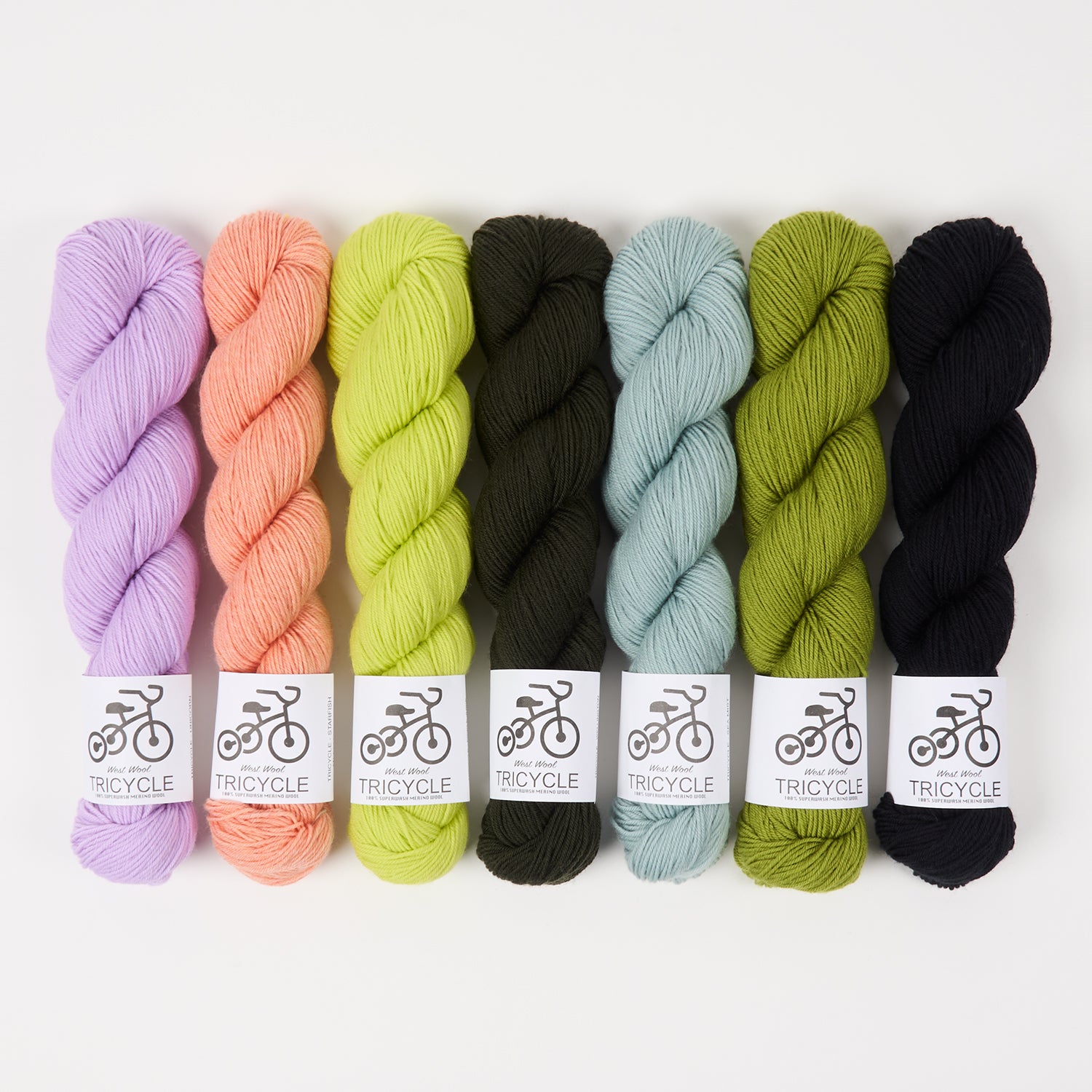 West Wool PASTEL BUSH Merino wool Fingering Quick Kits