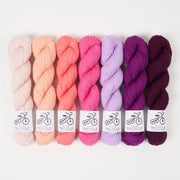West Wool PINK WONDERLAND Merino wool Fingering Quick Kits