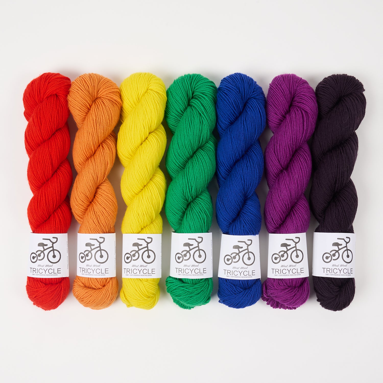 West Wool RAINBOW MAGIC Merino wool Fingering Quick Kits