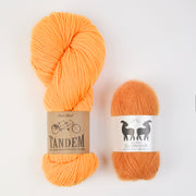 West Wool TANGERINE KOI Mixed Weight Quick Kits