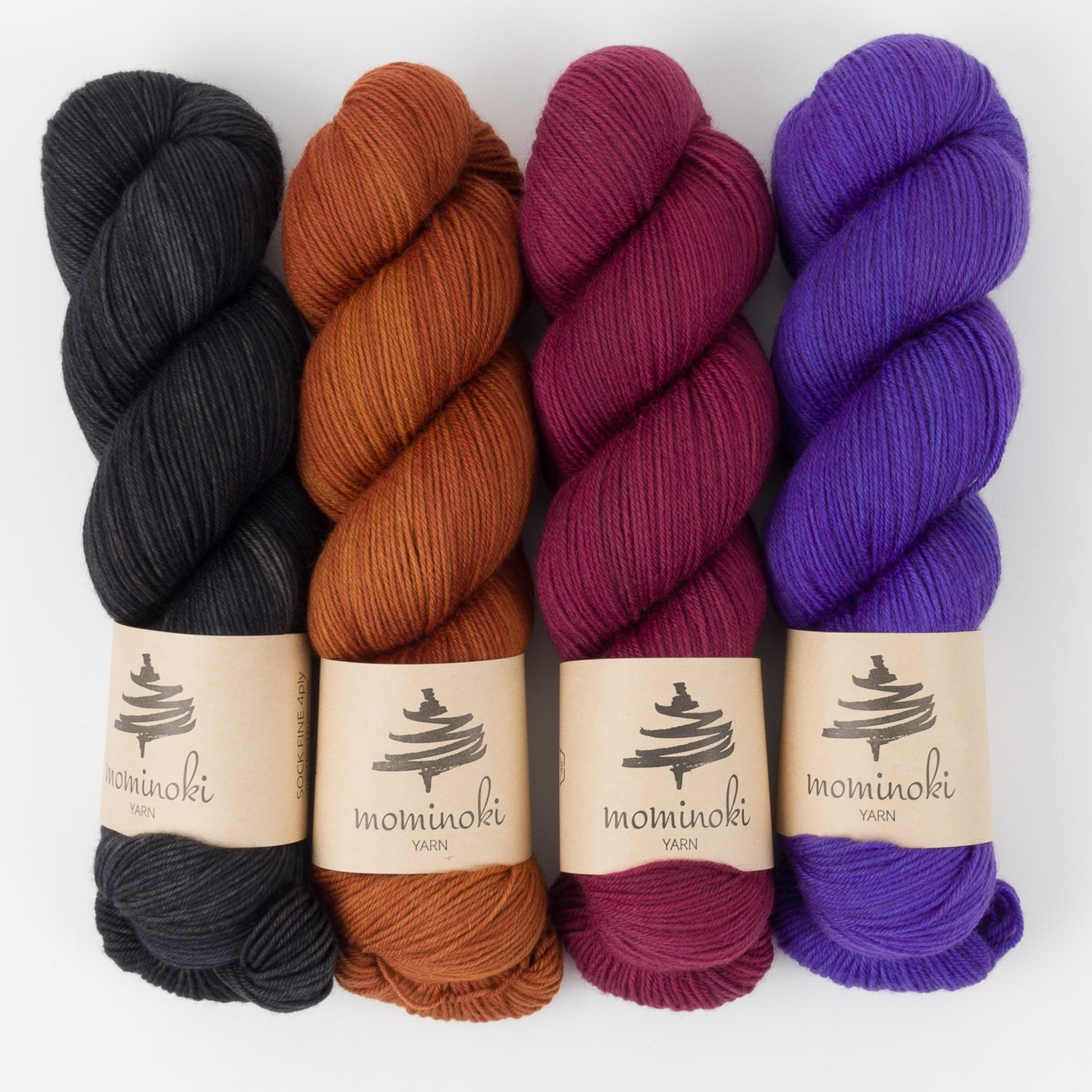 Mominoki Yarn BRILLIANT WRITING Merino wool Polyamide Fingering Quick Kits