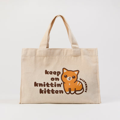 Westknits Project Bag - Keep On Knittin' Kitten