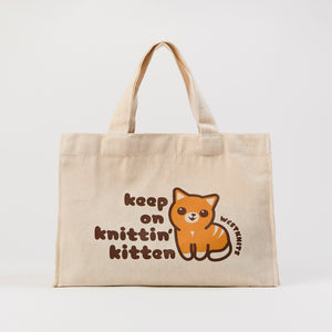 WESTKNITS PROJECT BAG - KEEP ON KNITTIN' KITTEN