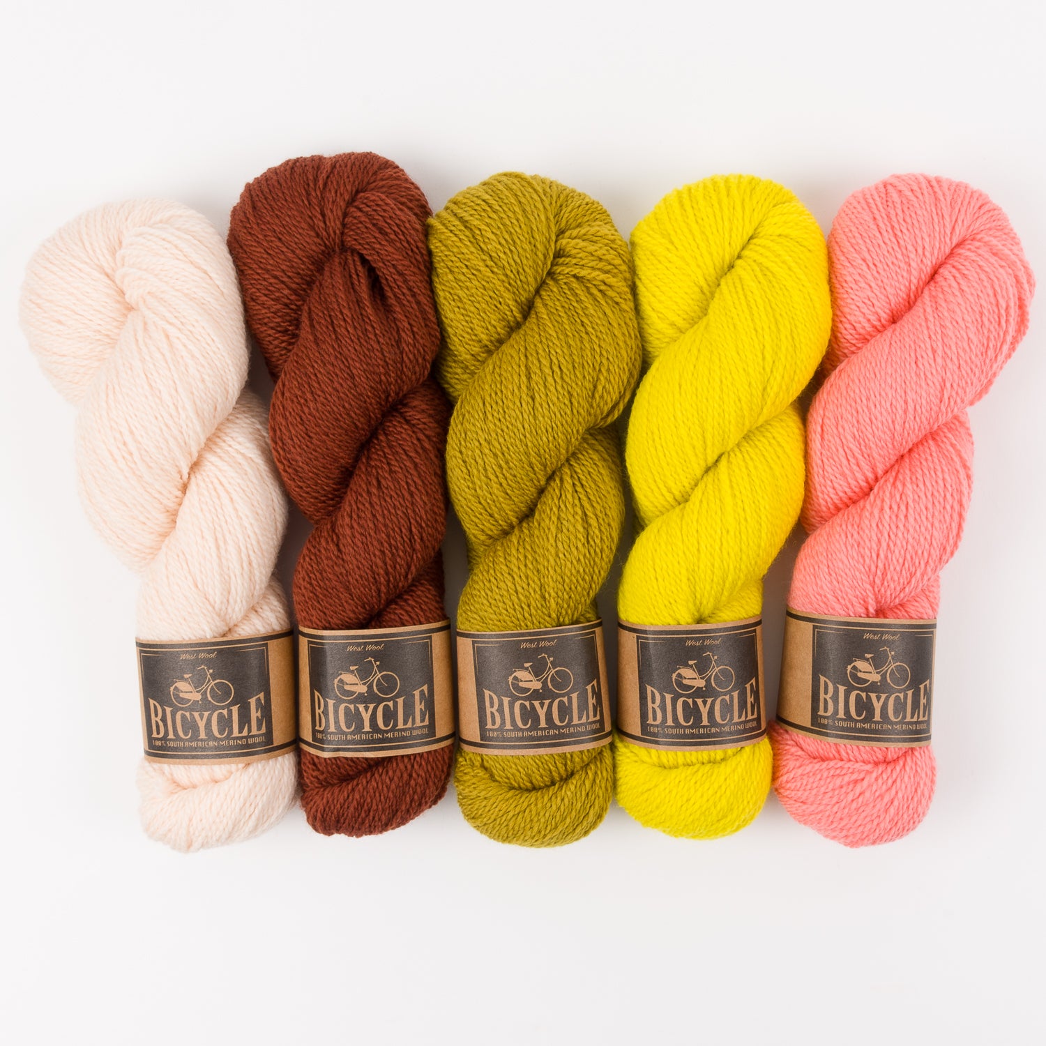 West Wool WHITE FLAMINGO Merino wool Fingering Quick Kits