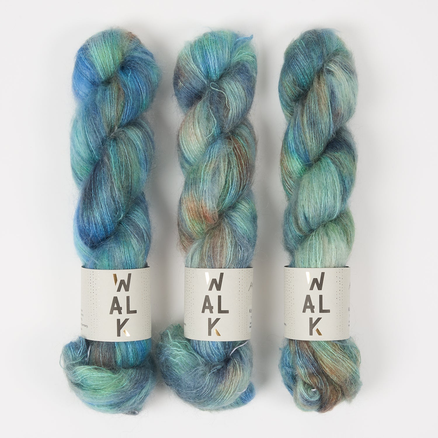 WALK Collection KID MOHAIR LACE - AQUARIUS Mohair Silk Lace blue Yarn