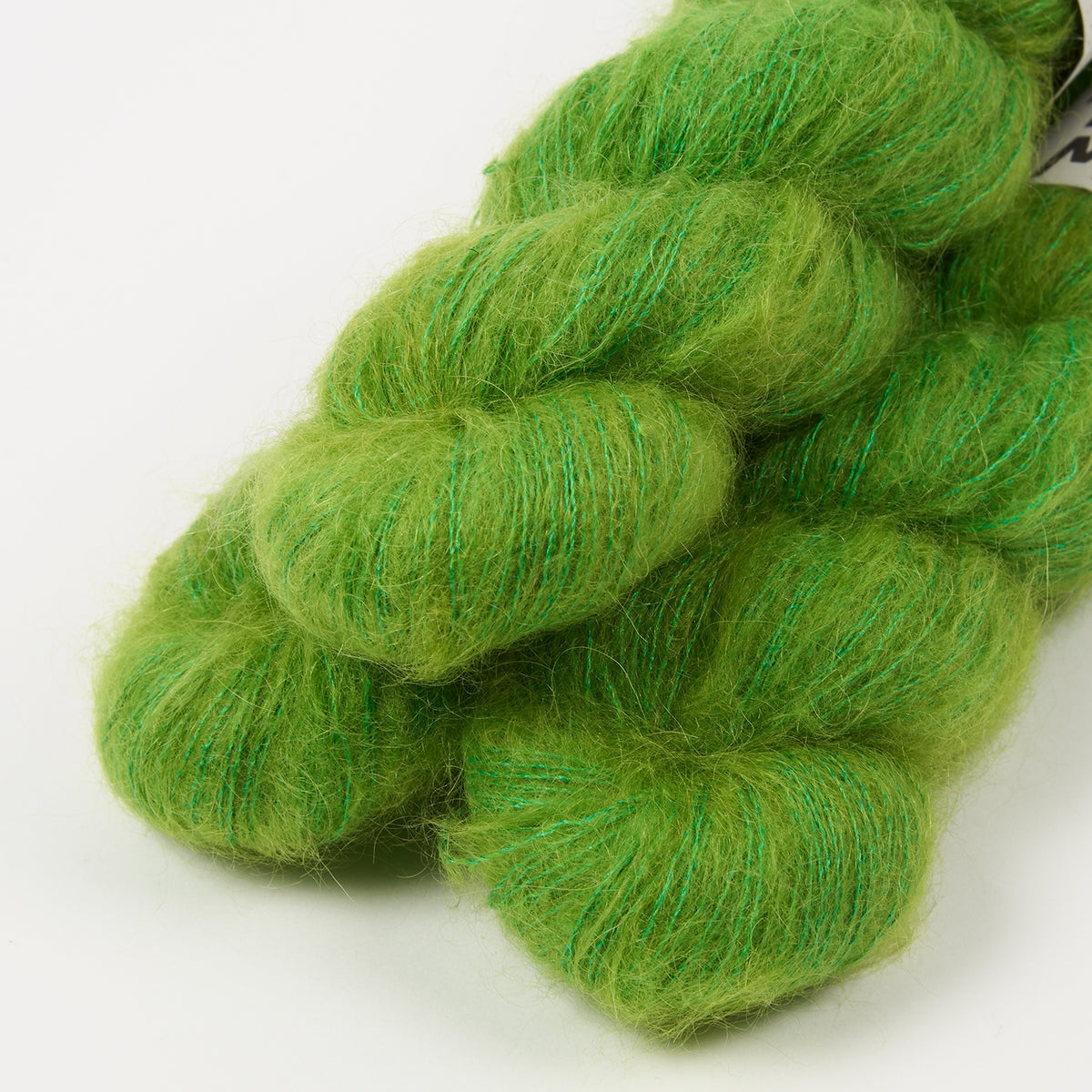 KID MOHAIR LACE - COLLEGE GREEN