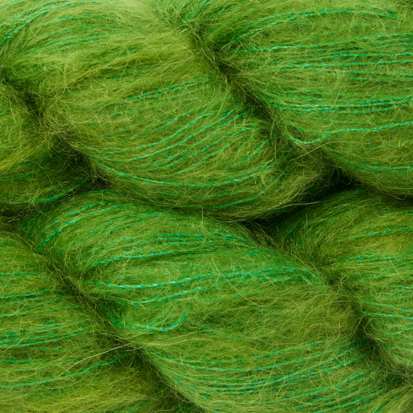 KID MOHAIR LACE - COLLEGE GREEN - Stephen & Penelope
