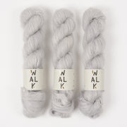 WALK Collection KID MOHAIR LACE - HEY GREY Mohair Silk Lace grey Yarn