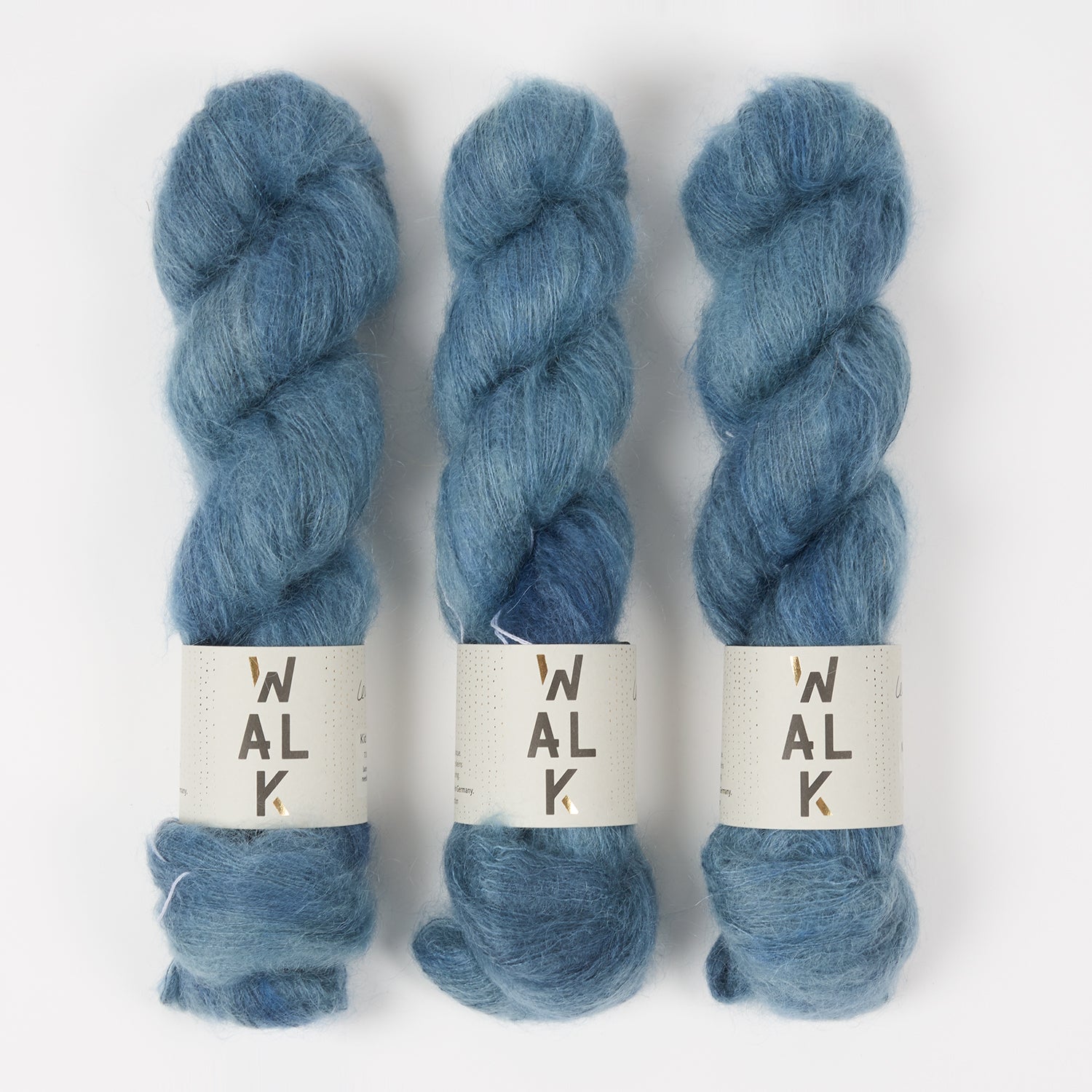 WALK Collection KID MOHAIR LACE - LEADEN SKY Mohair Silk Lace blue Yarn