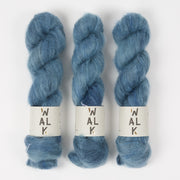 WALK Collection KID MOHAIR LACE - LEADEN SKY Mohair Silk Lace blue Yarn