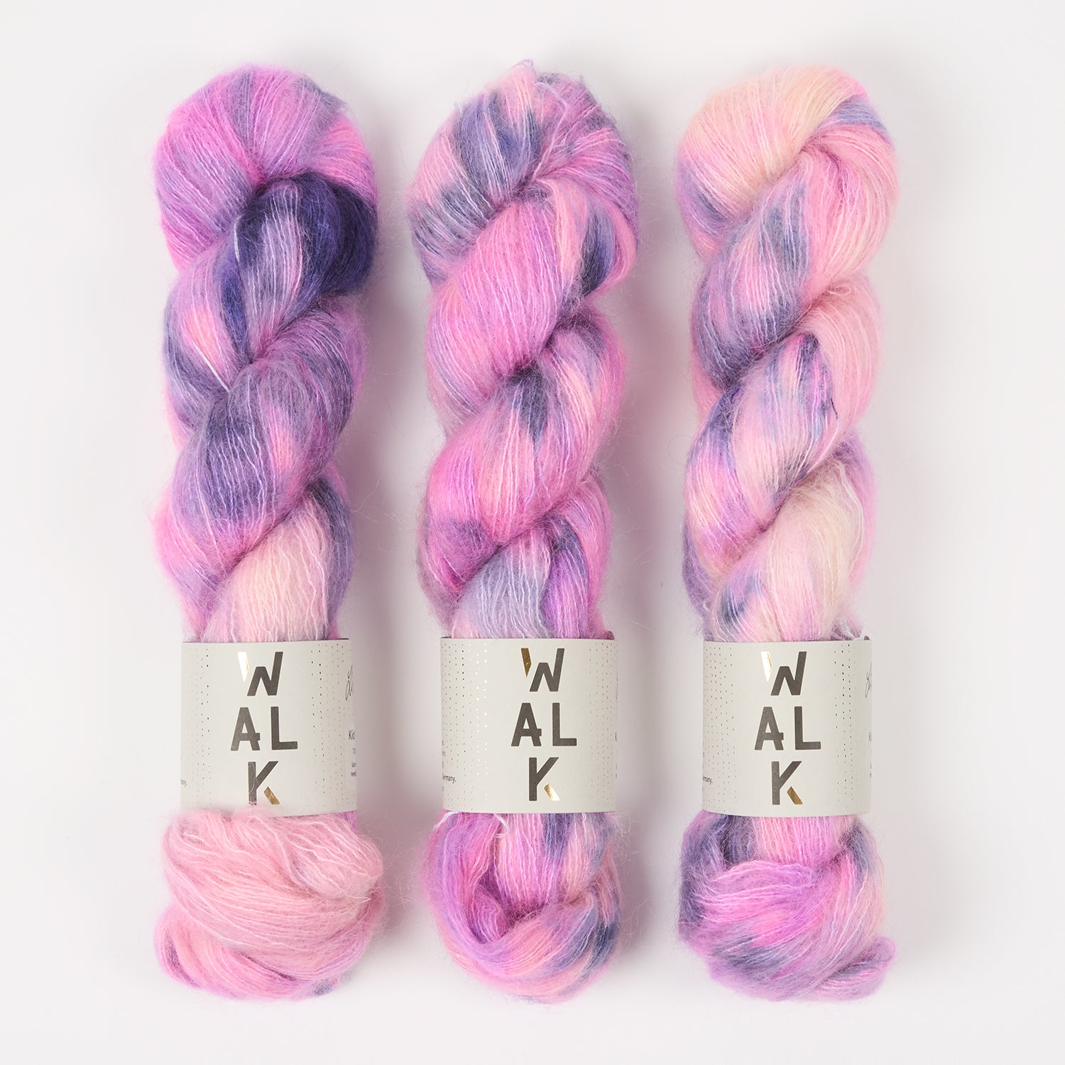 WALK Collection KID MOHAIR LACE - LINDA Mohair Silk Lace pink multicolour Yarn