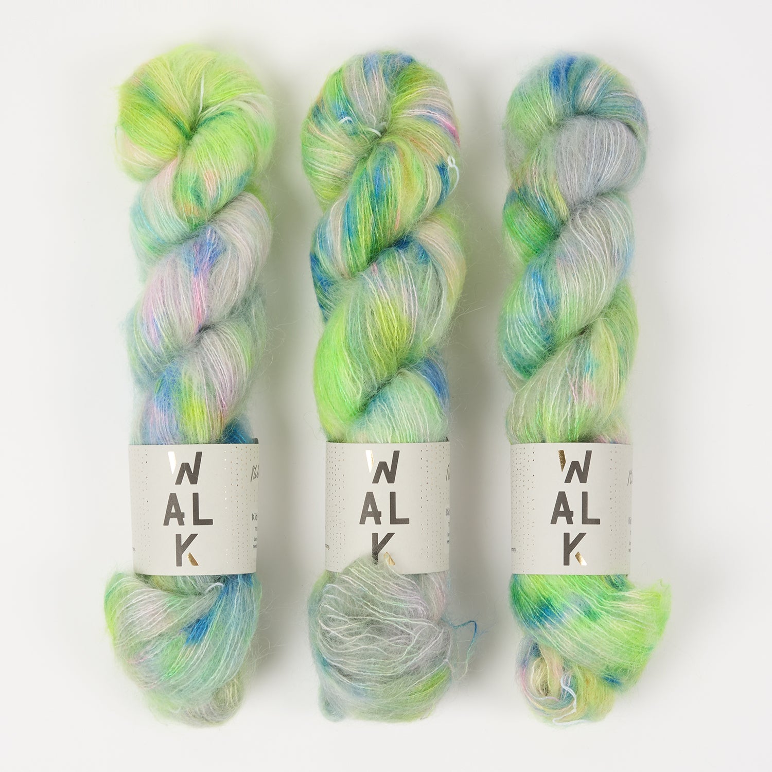 WALK Collection KID MOHAIR LACE - MILKY WAY Mohair Silk Lace green Yarn