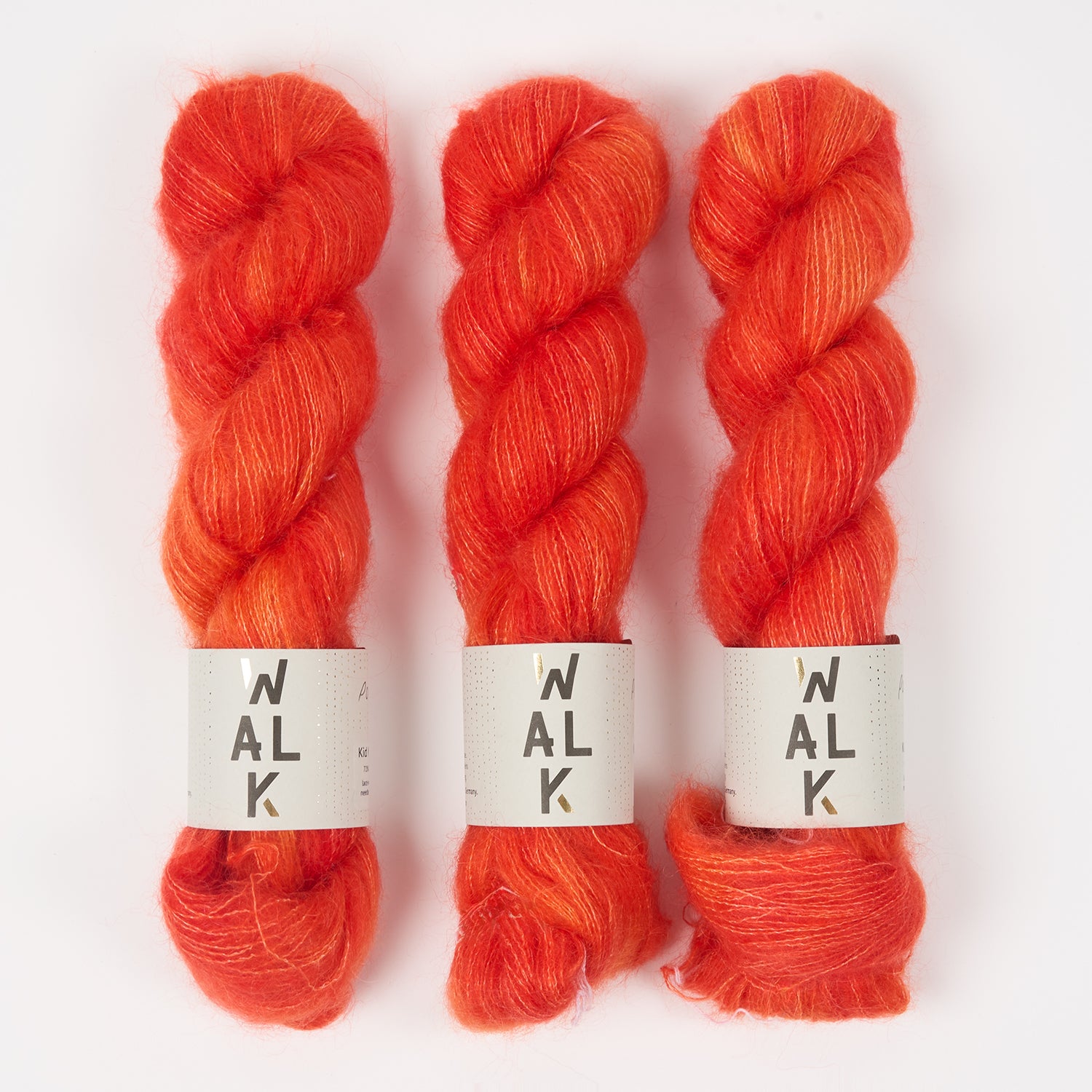 WALK Collection KID MOHAIR LACE - POMODORO Mohair Silk Lace red Yarn