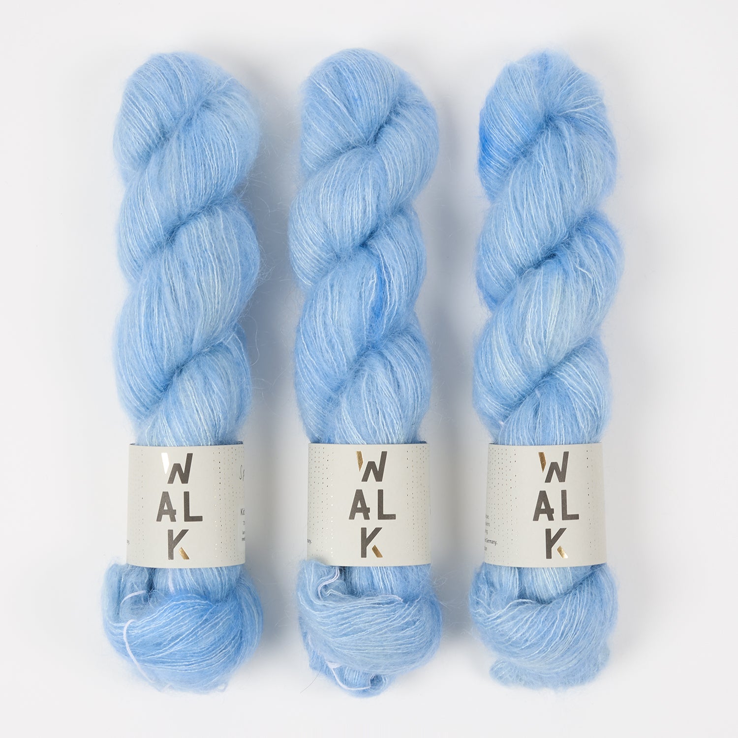 WALK Collection KID MOHAIR LACE - SPRAY Mohair Silk Lace blue Yarn