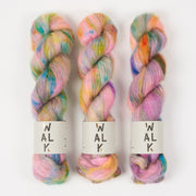 WALK Collection KID MOHAIR LACE - TILLA Mohair Silk Lace rainbow multicolour Yarn