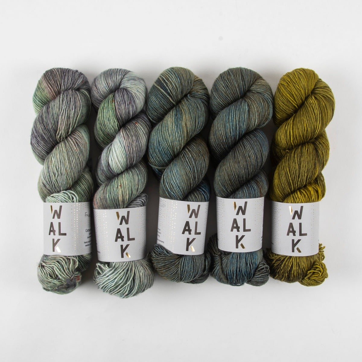 WALK Collection PATINA MOSS Merino wool Fingering Quick Kits