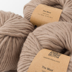 THE WOOL - 100% WOOL TAUPE