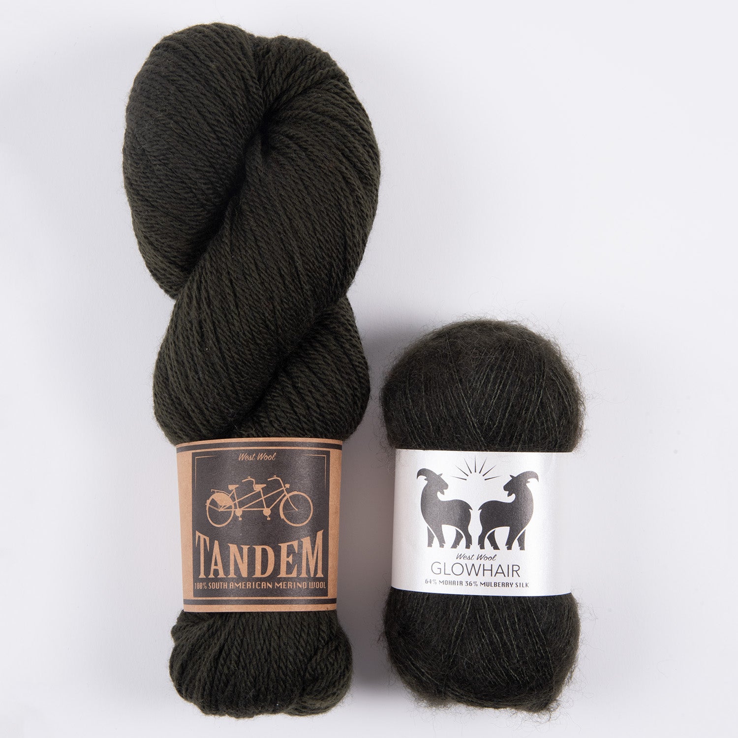 West Wool WELLINGTON MOHAIR MATCH FOUR DK Mohair Silk Merino wool Mixed Weight Quick Kits