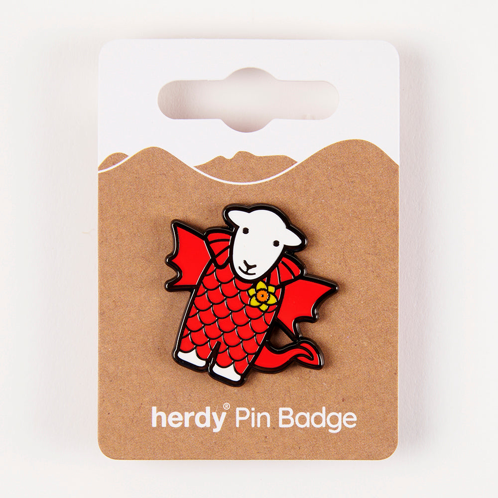 Welsh Herdy Pin Badge