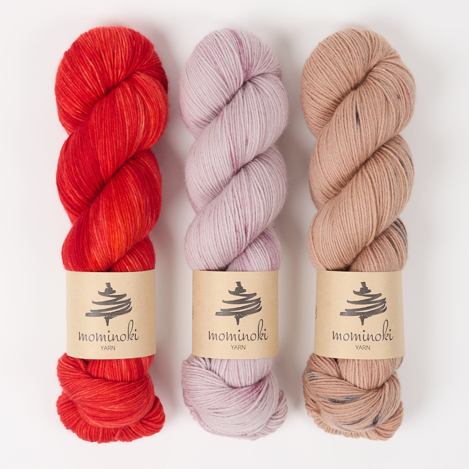 Mominoki Yarn COPPER CREAM Merino wool Polyamide Fingering Quick Kits