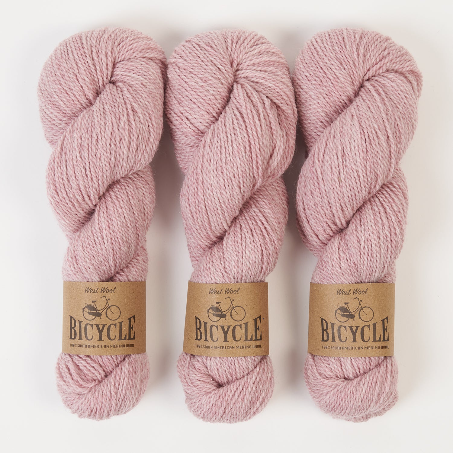 West Wool BICYCLE - BLOSSOM Merino wool Fingering pink Yarn