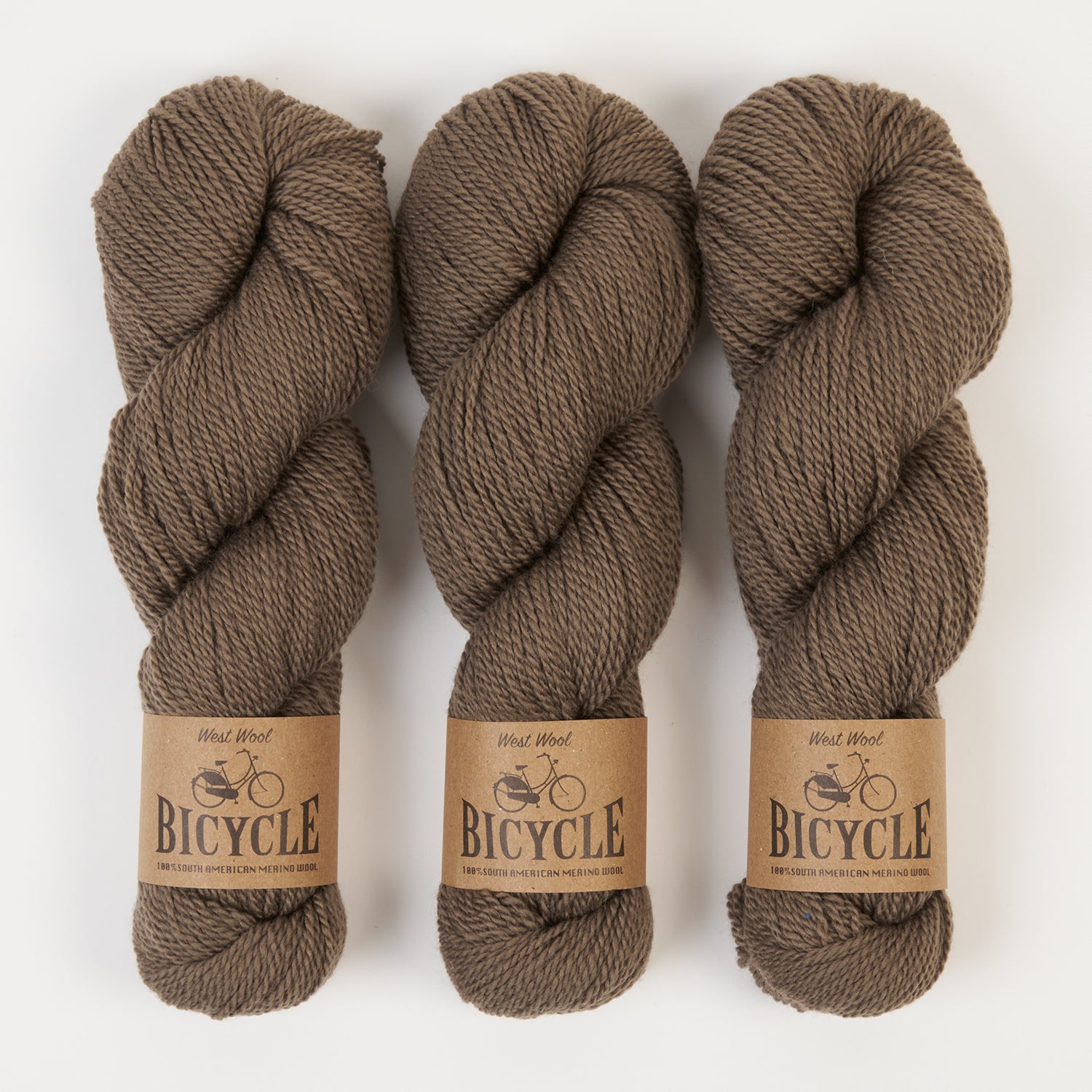 West Wool BICYCLE - CAPYBARA Merino wool Fingering brown Yarn