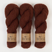 West Wool BICYCLE - MAHOGANY Merino wool Fingering brown Yarn