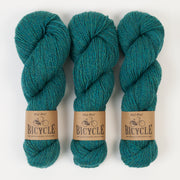 West Wool BICYCLE - MALLARD Merino wool Fingering green blue Yarn