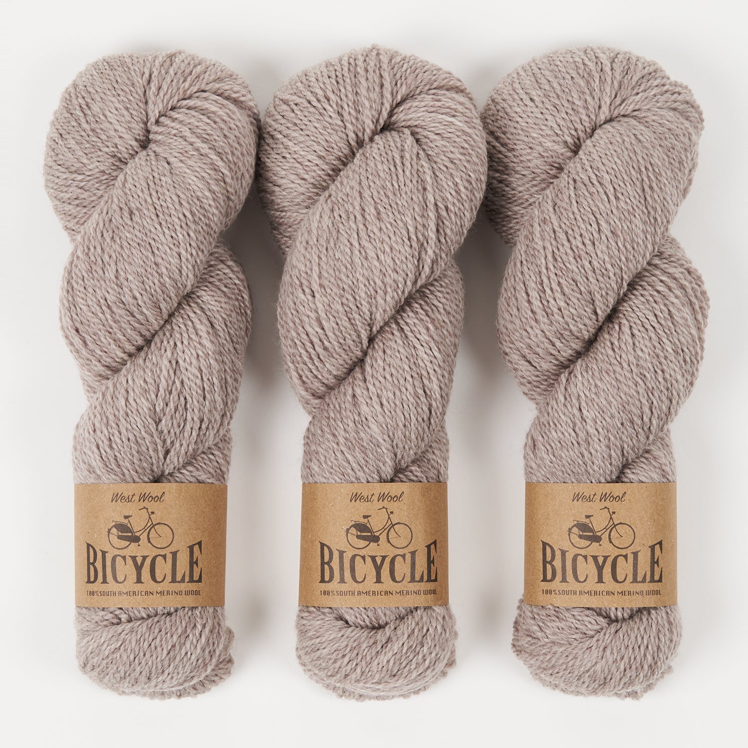 West Wool BICYCLE - MEERKAT Merino wool Fingering beige brown Yarn