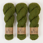 West Wool BICYCLE - MOSS Merino wool Fingering green Yarn