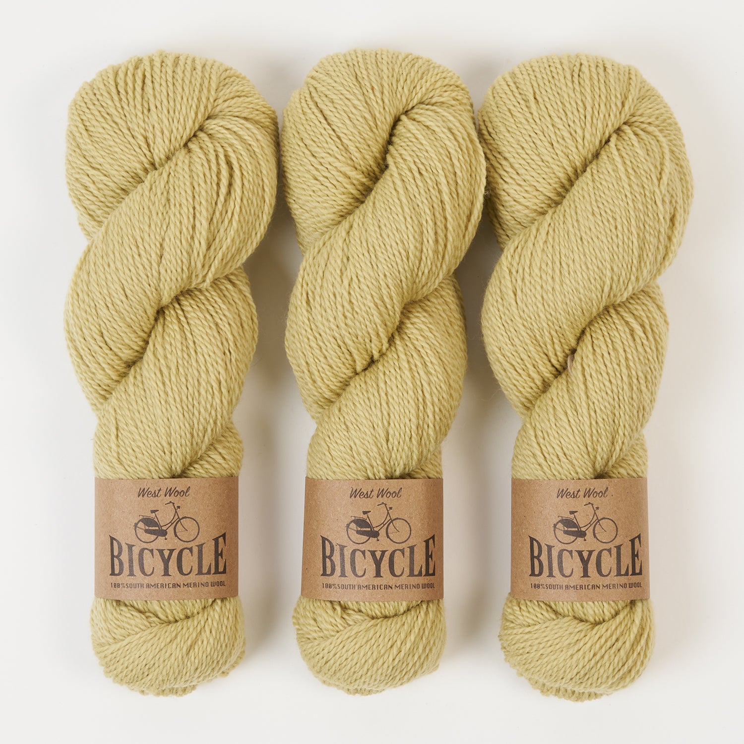 West Wool BICYCLE - SUCCULENT Merino wool Fingering green Yarn