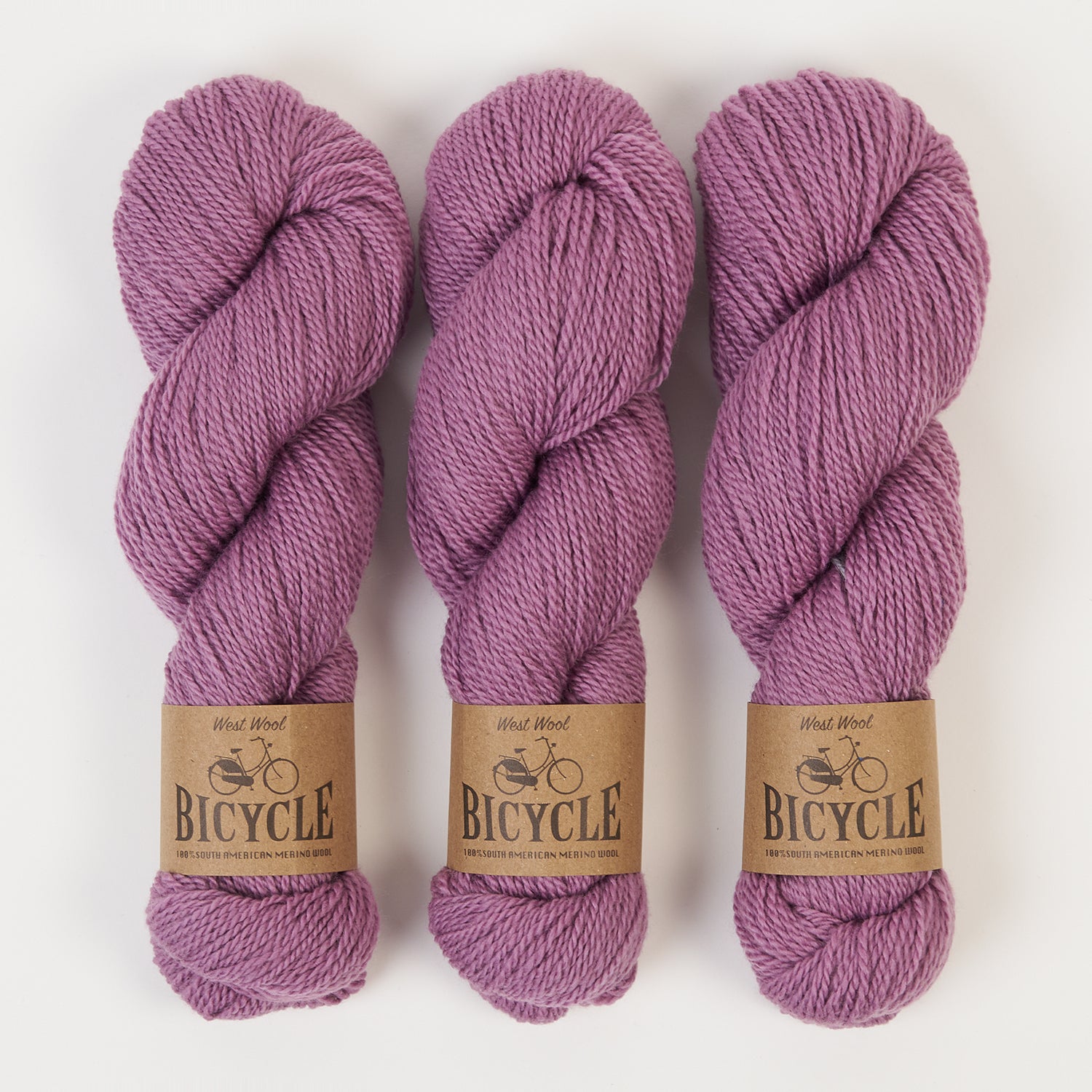 West Wool BICYCLE - VINTAGE LAVENDER Merino wool Fingering purple Yarn